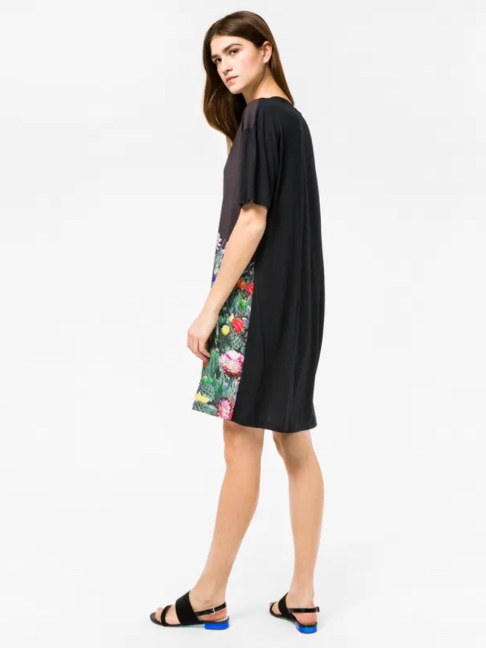 Paul Smith, Cactus Graphic, Modal, Short-Sleeved T-Shirt Dress: Size XL - Picture 2 of 9